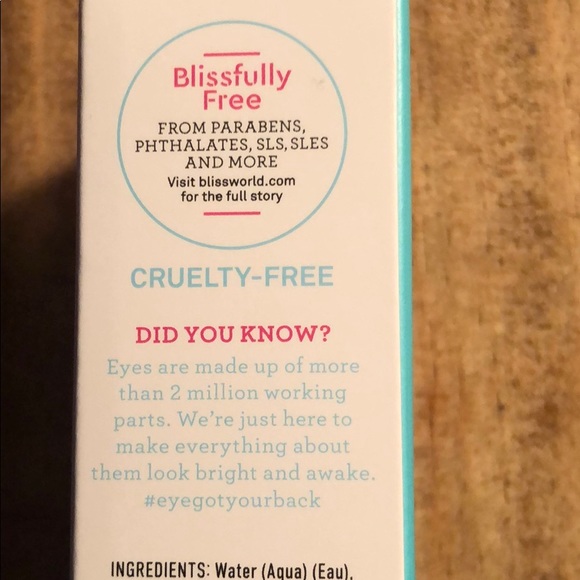 Bliss Other Bliss Eye Do All Things Hydrating Eye Gel Poshmark